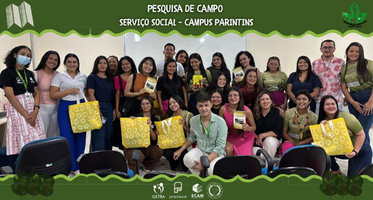 Visita de prática de campo em uma roda de conversa sobre o trabalho do Serviço Social no PRODECA